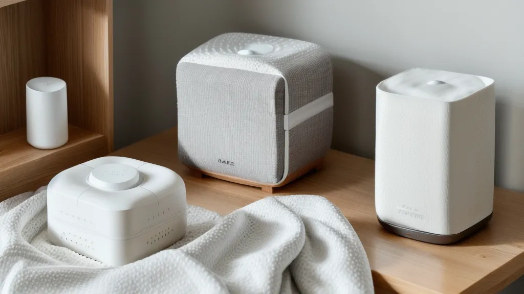 Machine à bruit blanc utilisée pendant la sieste collective pour accompagner le sommeil de l'enfant