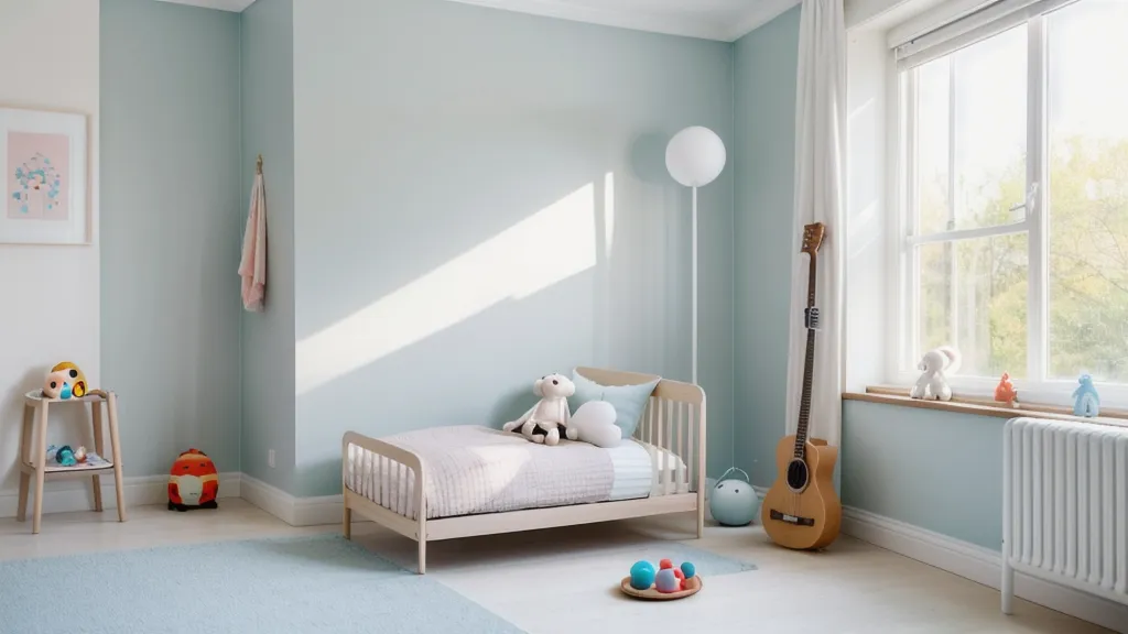 Thermomètre mural dans une chambre d'enfant, pour surveiller la température ambiante pendant la sieste