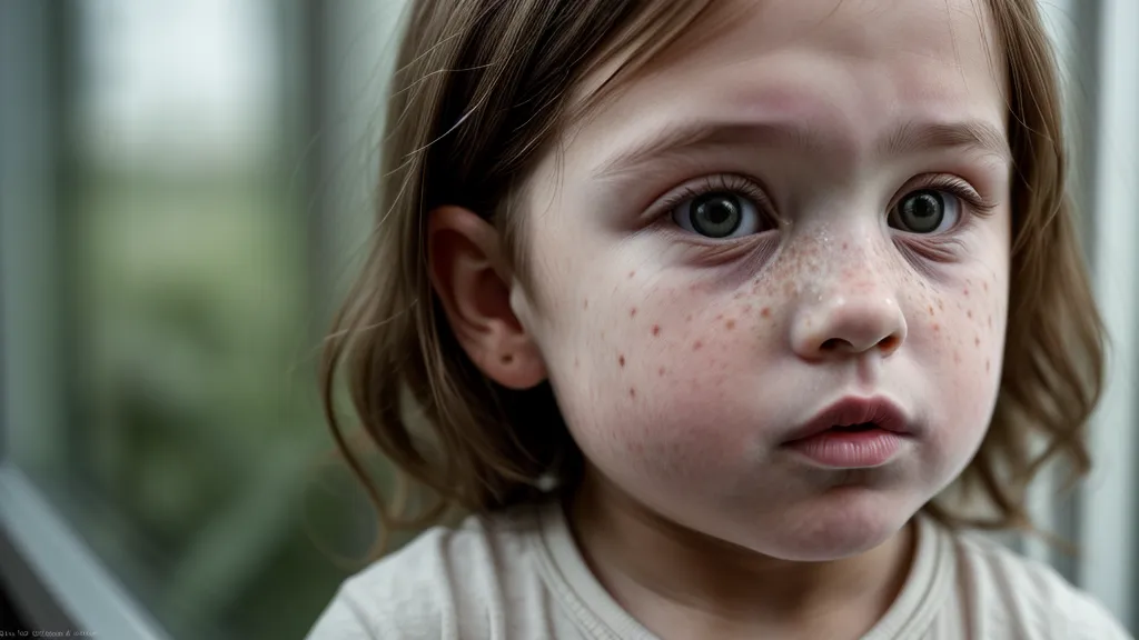 Bébé découvrant curieusement l'odeur d'un brin de romarin.
